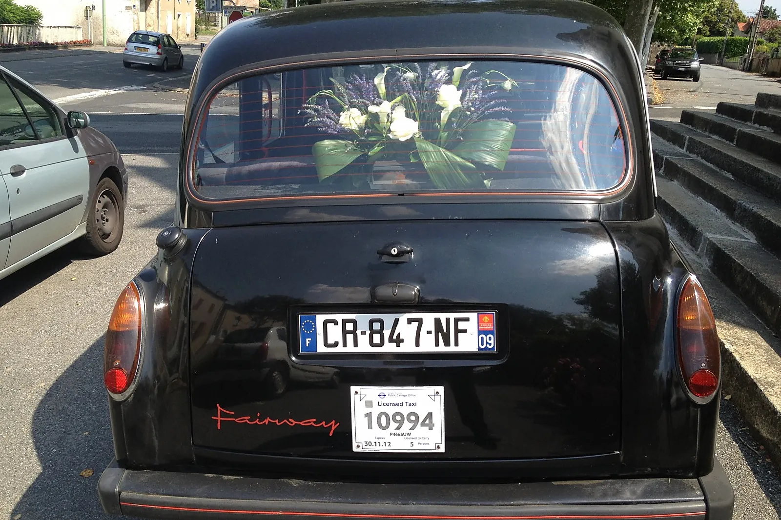 Voiturier, MARIAGE TAXI ANGLAIS LOCATION