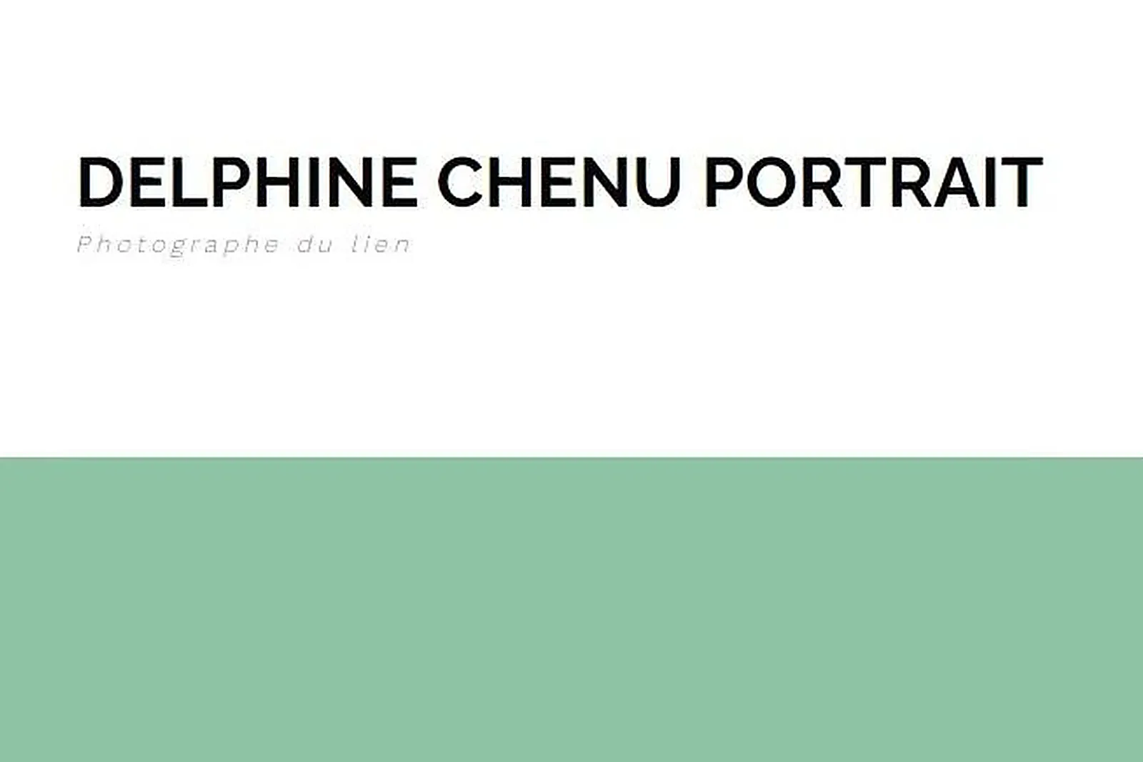 Photographe, PHOTOGRAPHES - FACHES-THUMESNIL (NORD) : DELPHINE CHENU PORTRAIT