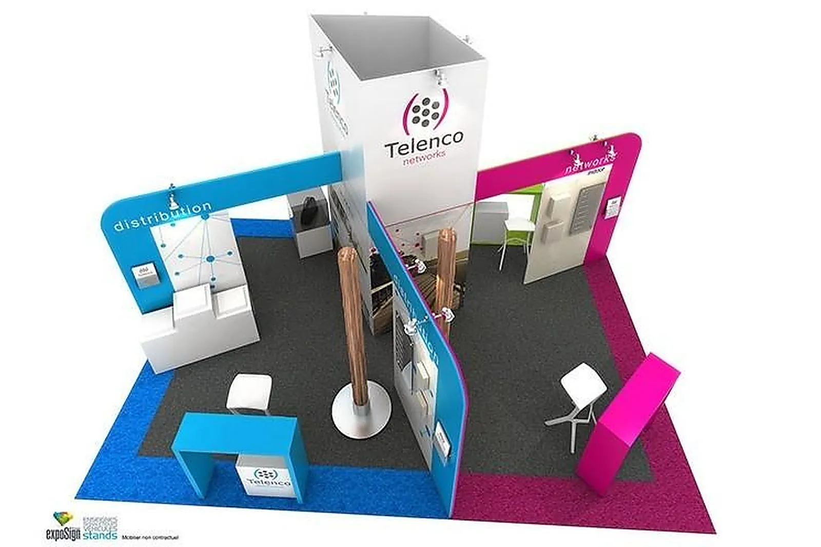 Prestataire Technique Audiovisuel, STANDISTES - FONTAINE (ISÈRE) : EXPO-K