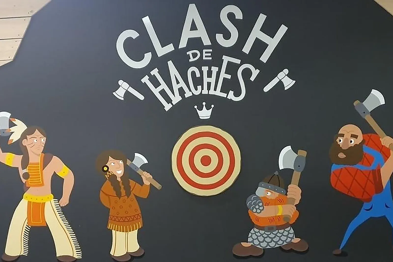 Team building insolite, TEAM BUILDING - SAINT-ETIENNE (LOIRE) : CLASH DE HACHES