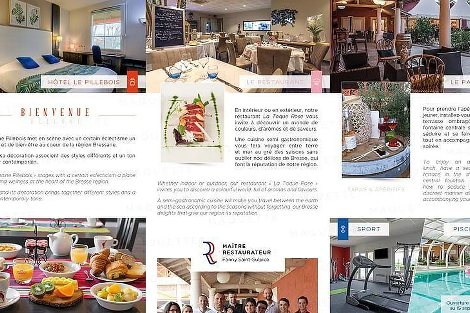 Lieux événementiels, DOMAINE LE PILLEBOIS RESTAURANT LA TOQUE ROSE***