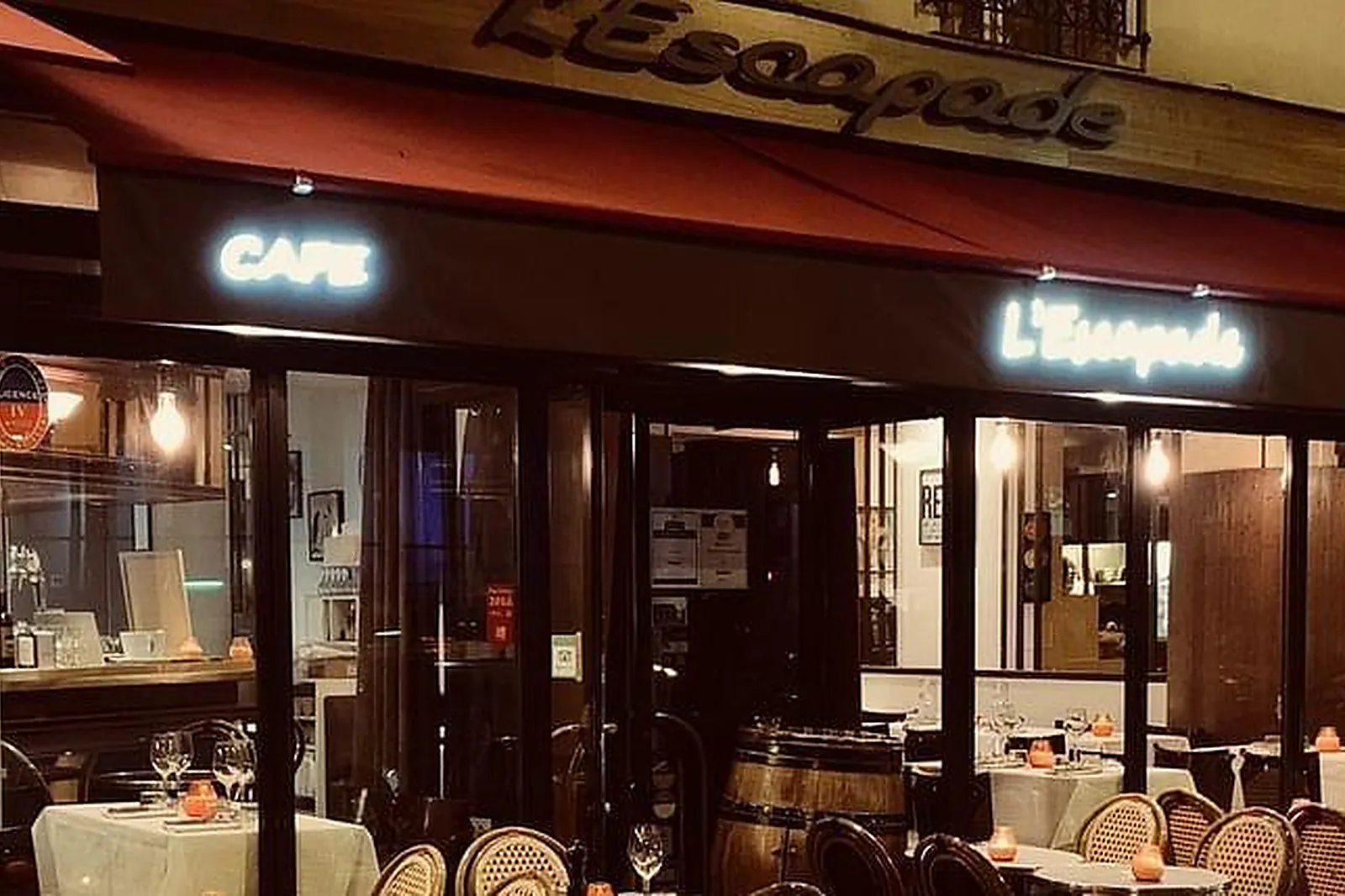 Lieux événementiels, RESTAURANT BAR L'ESCAPADE